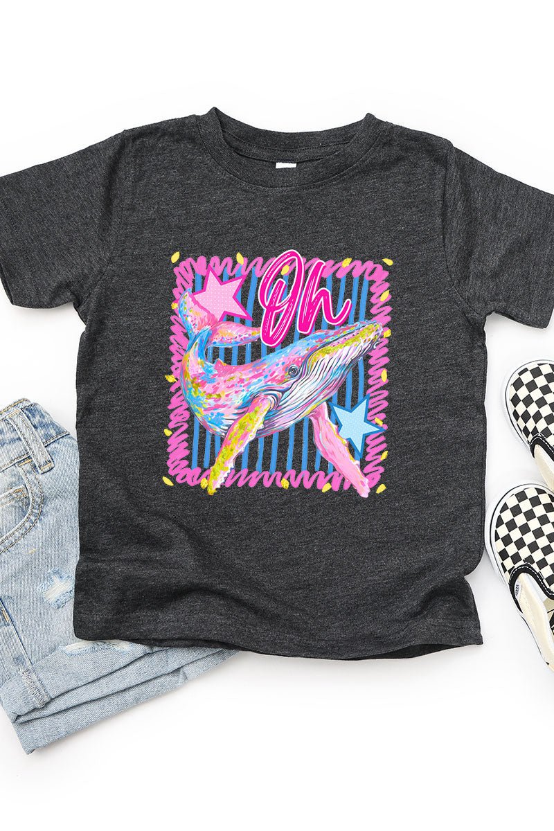 Toddler Striped Oh Whale Fine Jersey Tee - Wholesale Accessory Market