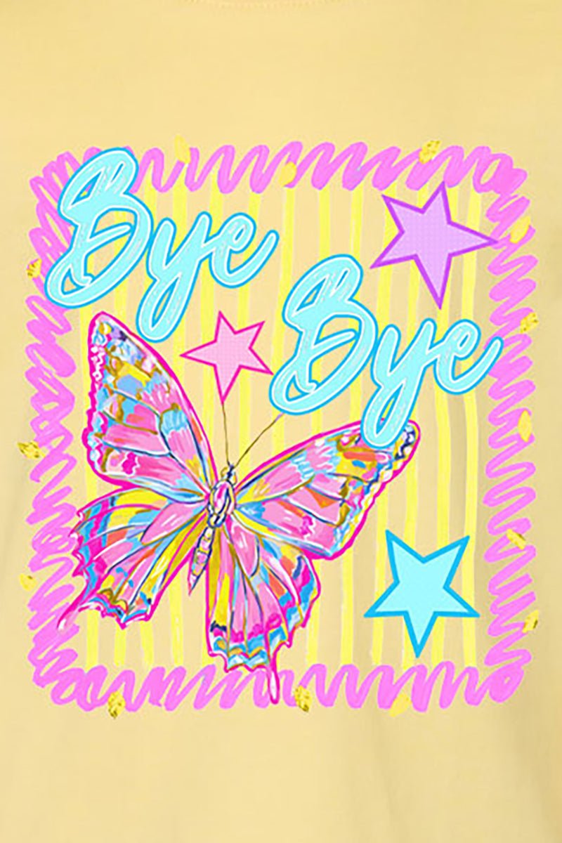 Toddler Bye Bye Butterfly Fine Jersey Tee - Wholesale Accessory Market