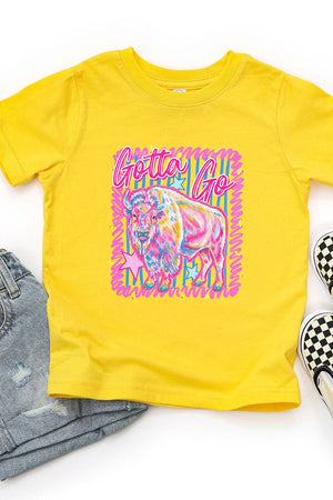 Toddler Gotta Go Buffalo Pink Fine Jersey Tee - Wholesale Accessory Market
