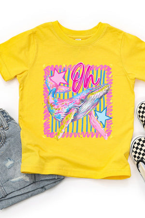 Toddler Striped Oh Whale Fine Jersey Tee - Wholesale Accessory Market