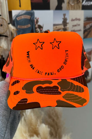 Star Eyes God Never Fails Otto Foam Front Trucker Hat - Wholesale Accessory Market