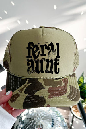 Feral Aunt Otto Foam Front Trucker Hat - Wholesale Accessory Market