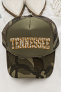 Orange Tennessee Camo Otto Camo with Moss Green Foam Front Trucker Hat - Wholesale Accessory Market
