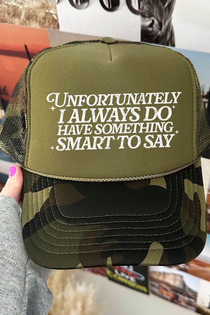 Smart Mouth Otto Camo with Moss Green Foam Front Trucker Hat - Wholesale Accessory Market