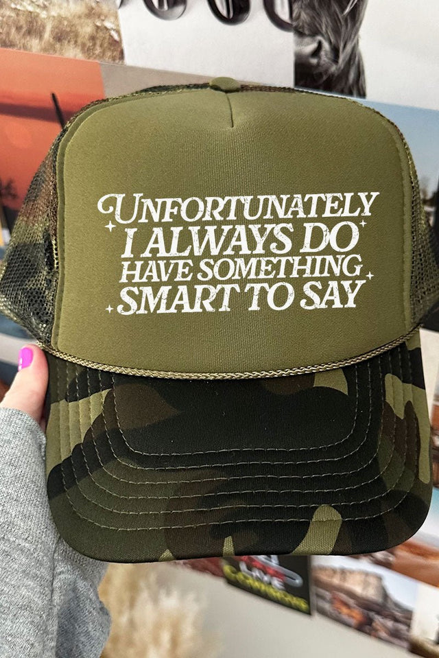 Smart Mouth Otto Camo with Moss Green Foam Front Trucker Hat - Wholesale Accessory Market