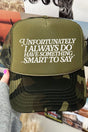 Smart Mouth Otto Camo with Moss Green Foam Front Trucker Hat - Wholesale Accessory Market
