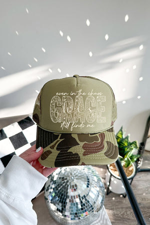 White Grace In Bloom Otto Foam Front Trucker Hat - Wholesale Accessory Market