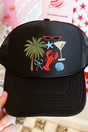 Chic Summer Otto Black Foam Front Trucker Hat - Wholesale Accessory Market