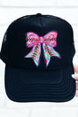 Drippy Ball Bow Otto Black Foam Front Trucker Hat - Wholesale Accessory Market