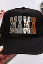 Fall Printed Mama Otto Black Foam Front Trucker Hat - Wholesale Accessory Market