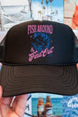 Fish Around & Find Out Otto Black Foam Front Trucker Hat - Wholesale Accessory Market