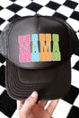 Galaxy Mama Otto Black Foam Front Trucker Hat - Wholesale Accessory Market