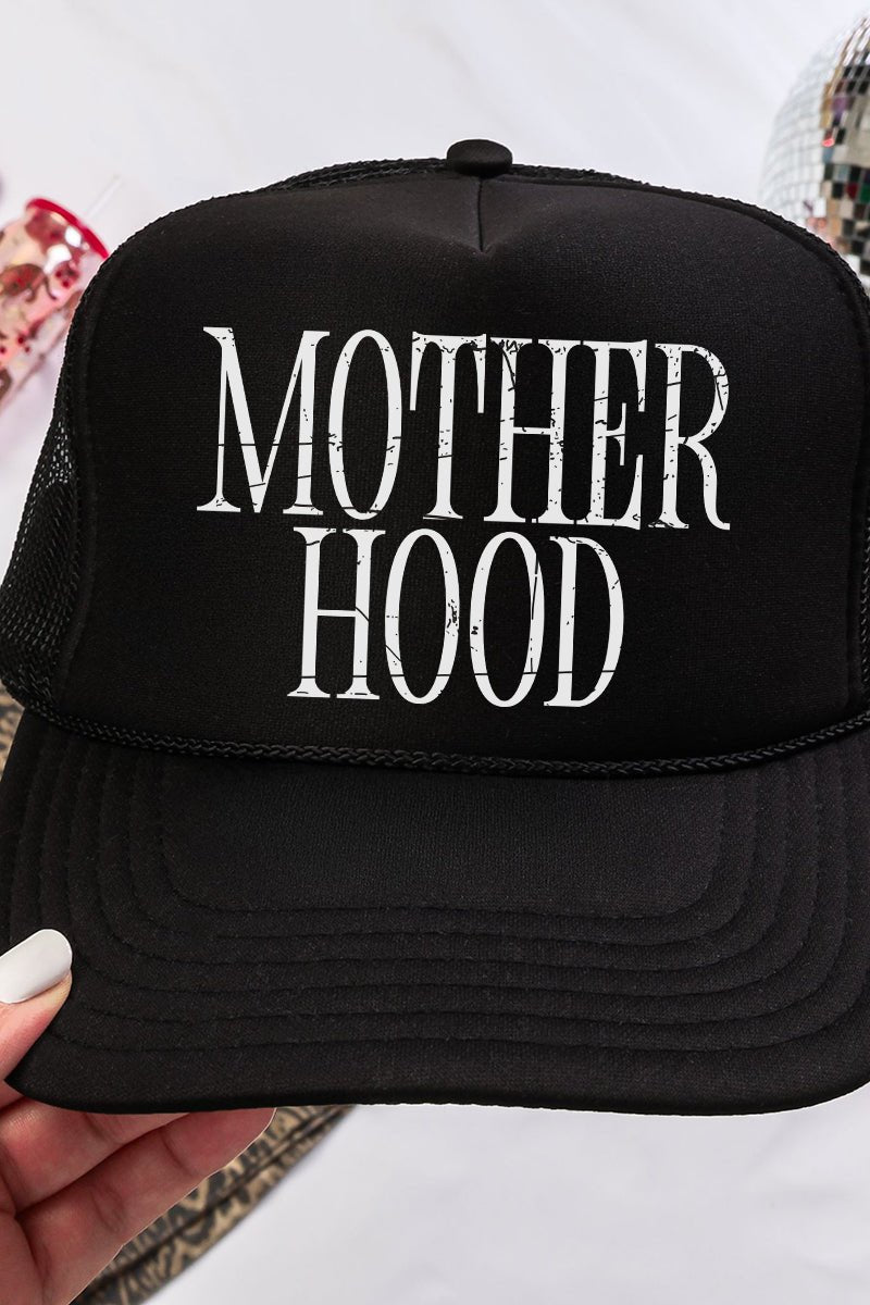 Mother Hood Otto Black Foam Front Trucker Hat - Wholesale Accessory Market