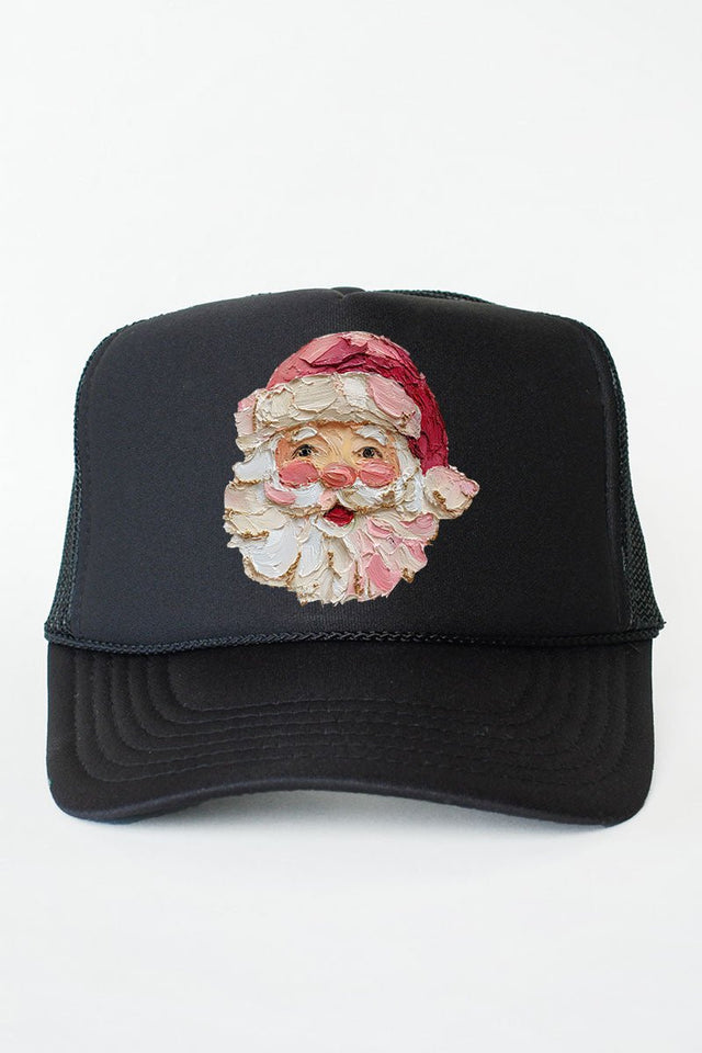 The Painted Santa Otto Black Foam Front Trucker Hat - Wholesale Accessory Market