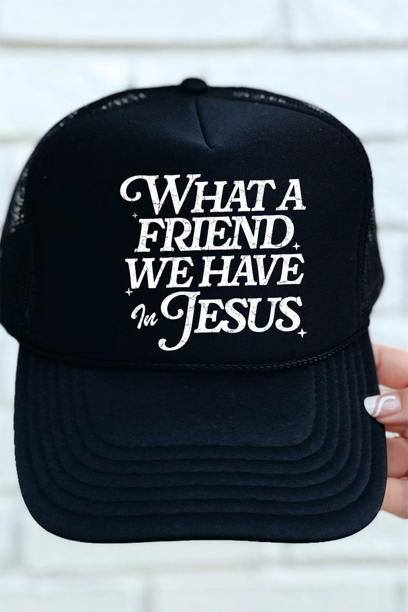What A Friend Otto Black Foam Front Trucker Hat - Wholesale Accessory Market
