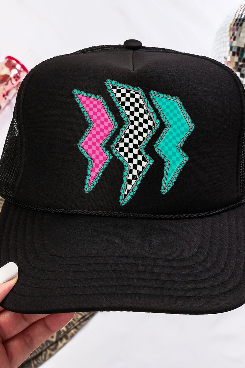 Wild Lightning Otto Black Foam Front Trucker Hat - Wholesale Accessory Market