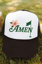 Amen & Azalea Otto Black with White Foam Front Trucker Hat - Wholesale Accessory Market