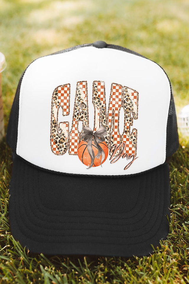 Courtside Cutie Otto Black with White Foam Front Trucker Hat - Wholesale Accessory Market