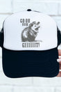 Go On Git Otto Black with White Foam Front Trucker Hat - Wholesale Accessory Market