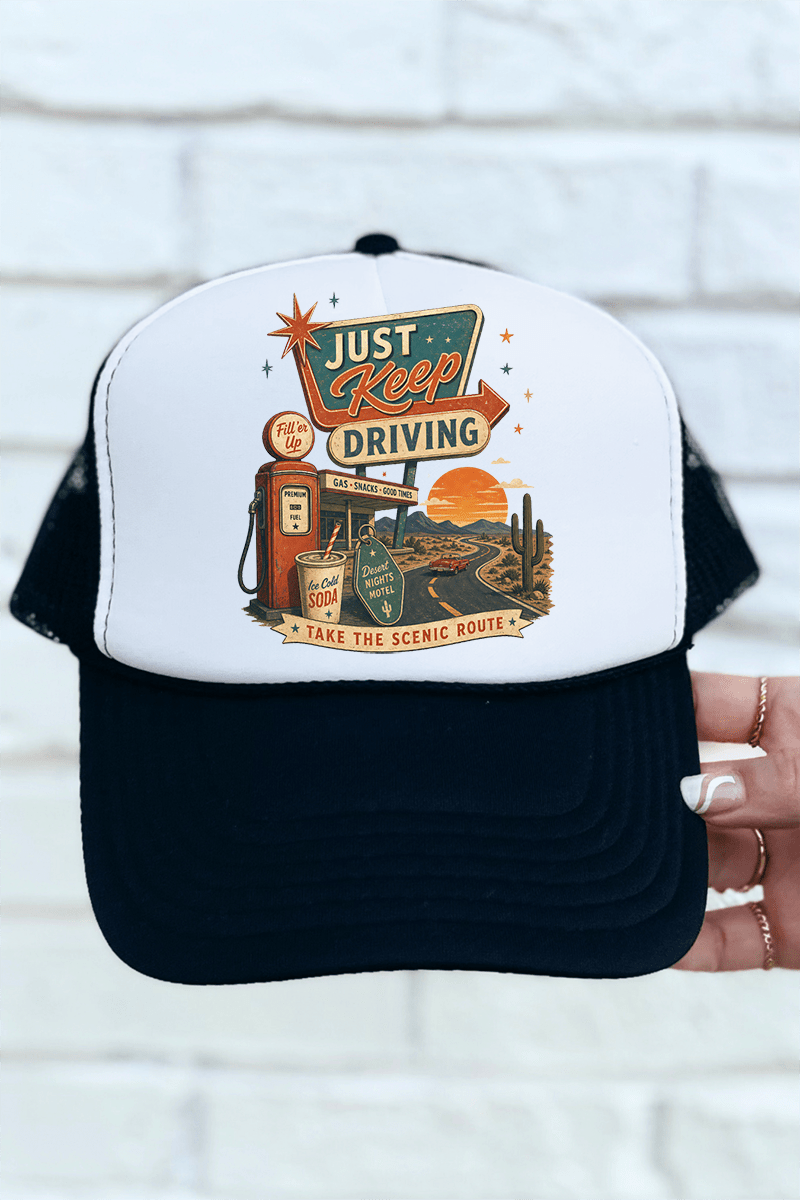 Just Keep Driving Otto Foam Front Trucker Hat - Wholesale Accessory Market