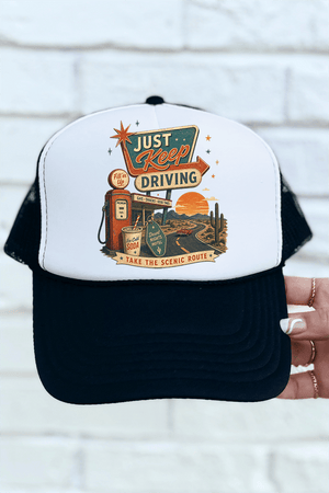 Just Keep Driving Otto Foam Front Trucker Hat - Wholesale Accessory Market