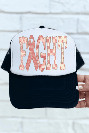 Pink Patterned Fight Otto Foam Front Trucker Hat - Wholesale Accessory Market