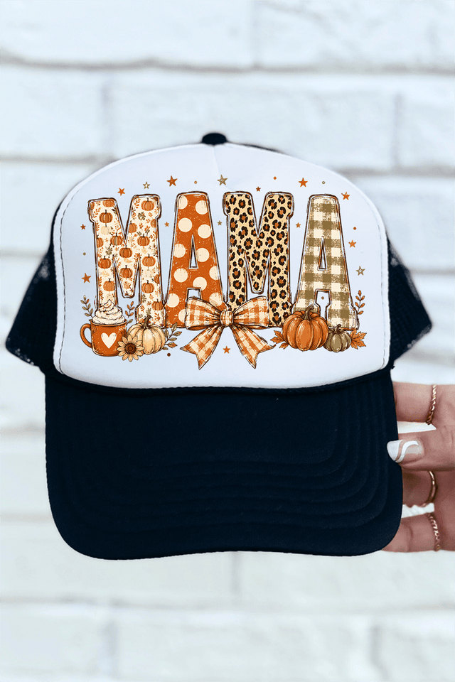 Pumpkin Spice Mama Otto Foam Front Trucker Hat - Wholesale Accessory Market