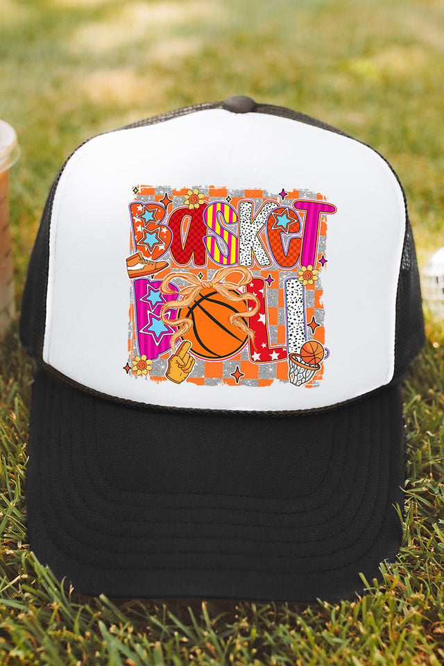 Swish In Color Otto Black with White Foam Front Trucker Hat - Wholesale Accessory Market