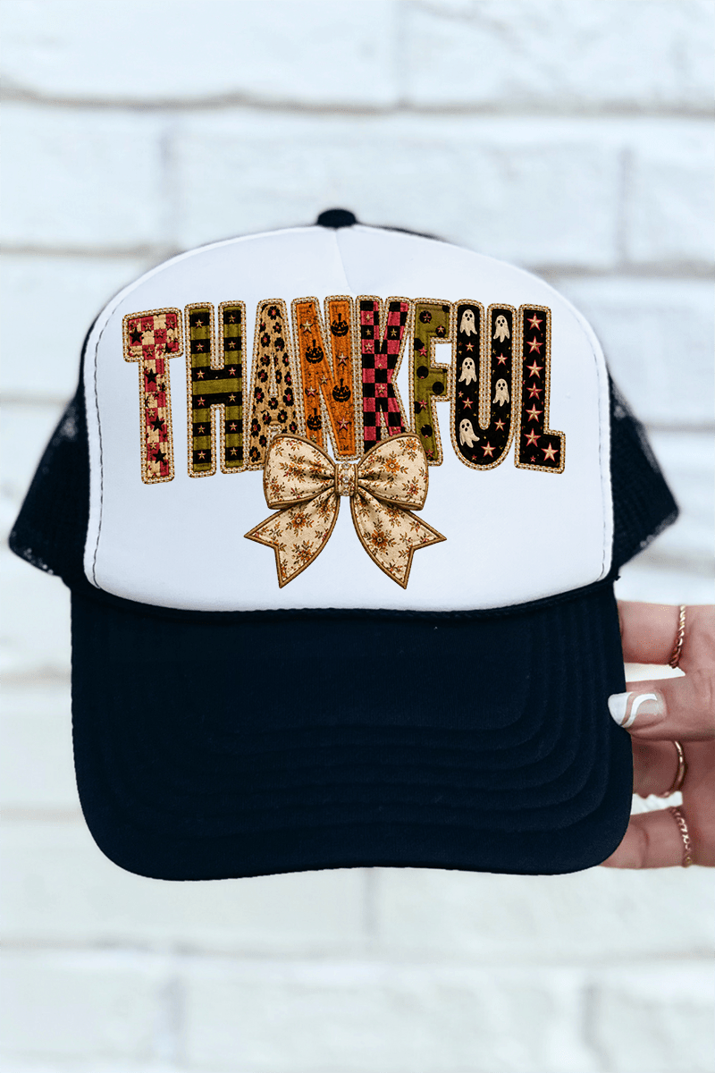 Thankful Fall Spirit Otto Foam Front Trucker Hat - Wholesale Accessory Market