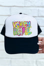 Vibrant Volleyball Otto Black with White Foam Front Trucker Hat - Wholesale Accessory Market