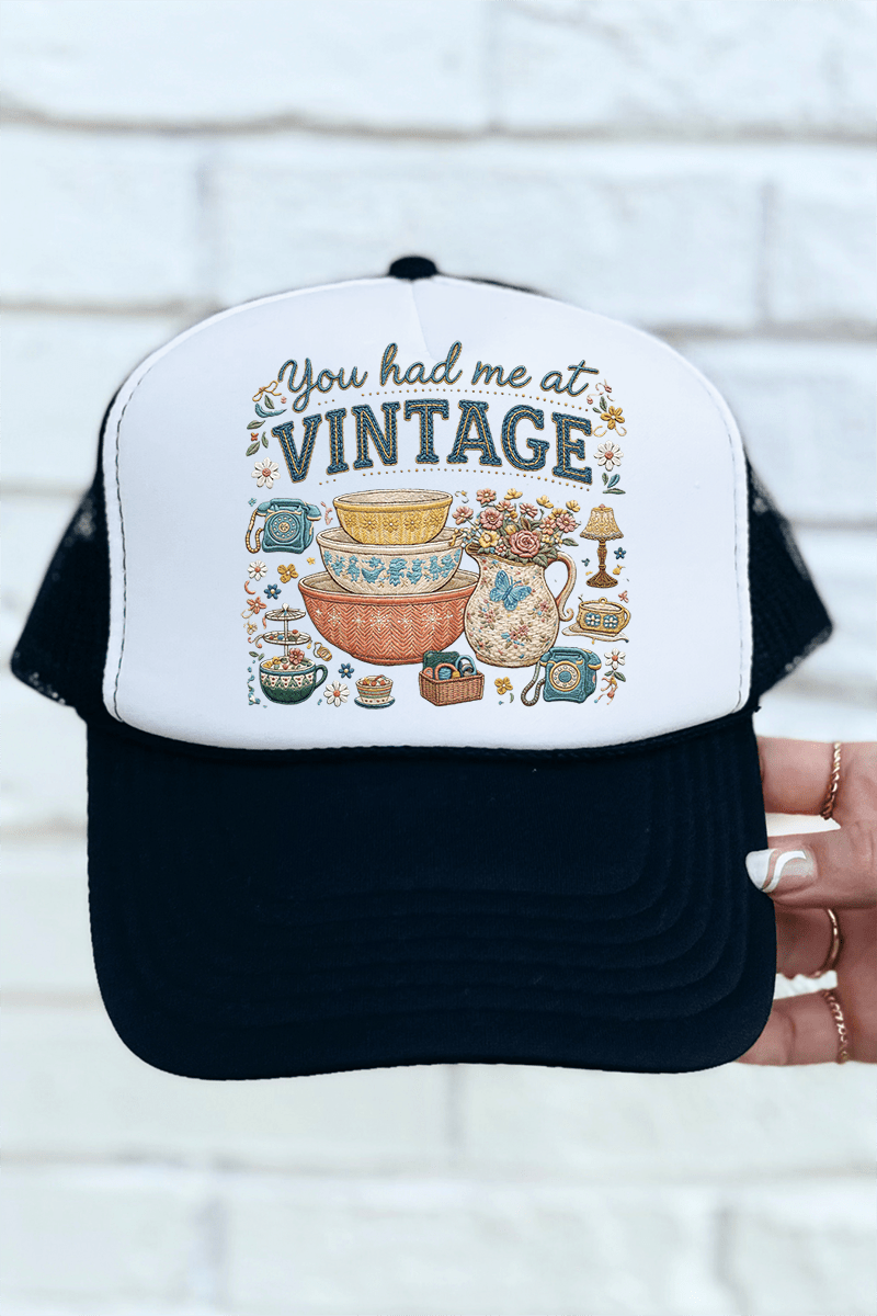 Vintage Threaded Treasures Otto Foam Front Trucker Hat - Wholesale Accessory Market