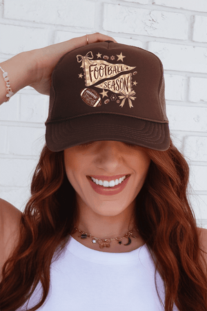 Football Season Doodle Otto Foam Front Trucker Hat - Wholesale Accessory Market