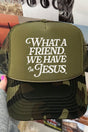 What A Friend Otto Camo with Olive Green Foam Front Trucker Hat - Wholesale Accessory Market