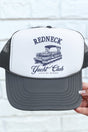 Redneck Yacht Club Otto Charcoal Gray with White Foam Front Trucker Hat - Wholesale Accessory Market