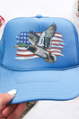 Free Flying Mallard Otto Columbia Blue Foam Front Trucker Hat - Wholesale Accessory Market
