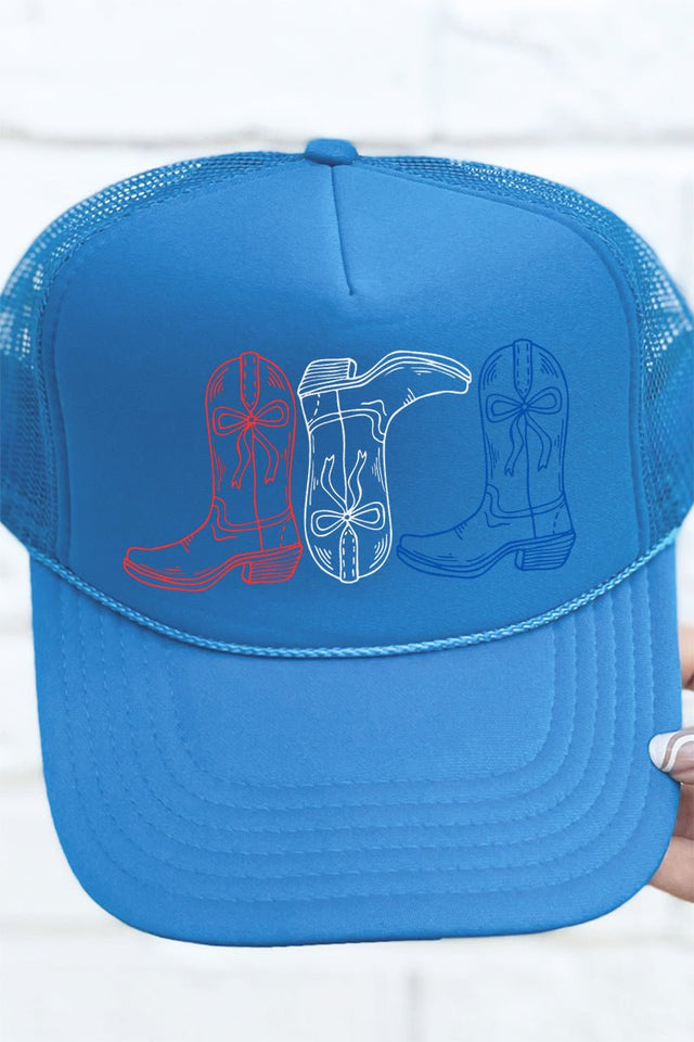 Red, White, & Boots Otto Columbia Blue Foam Front Trucker Hat - Wholesale Accessory Market