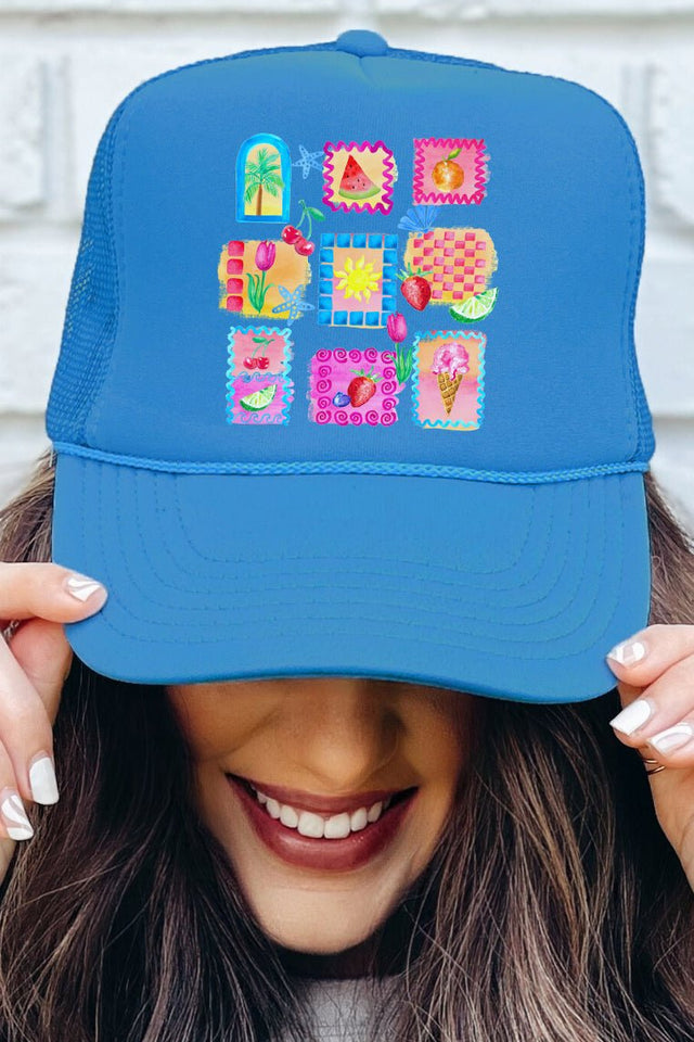 Salty & Sweet Otto Columbia Blue Foam Front Trucker Hat - Wholesale Accessory Market