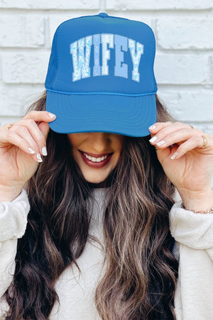 Something Blue Wifey Otto Foam Front Trucker Hat - Wholesale Accessory Market