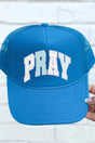 Timeless Pray Otto Columbia Blue Foam Front Trucker Hat - Wholesale Accessory Market