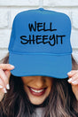 Well Sheeyit Otto Columbia Blue Foam Front Trucker Hat - Wholesale Accessory Market