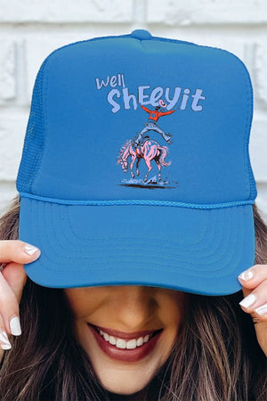 Well Sheeyit Cowboy Otto Foam Front Trucker Hat - Wholesale Accessory Market
