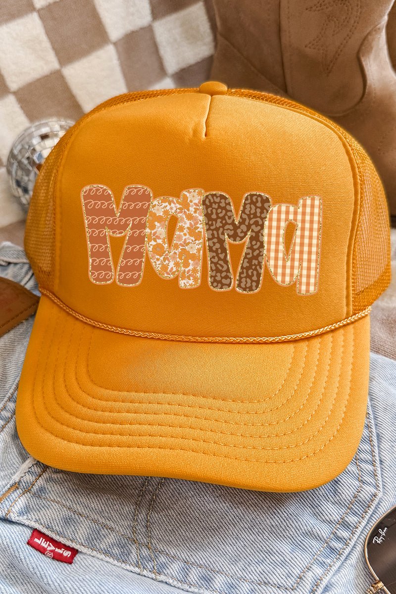 Fall Daze Mama Otto Gold Foam Front Trucker Hat - Wholesale Accessory Market