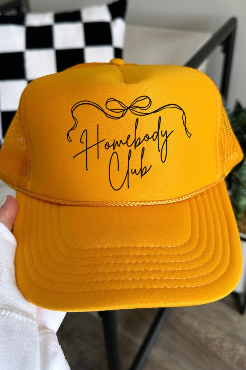 Homebody Club Otto Gold Foam Front Trucker Hat - Wholesale Accessory Market