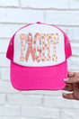Pink Patterned Fight Otto Foam Front Trucker Hat - Wholesale Accessory Market