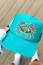 Seaside Sparkle Crab Otto Foam Front Trucker Hat - Wholesale Accessory Market