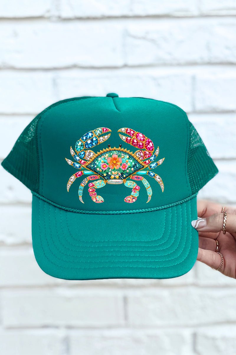Seaside Sparkle Crab Otto Foam Front Trucker Hat - Wholesale Accessory Market