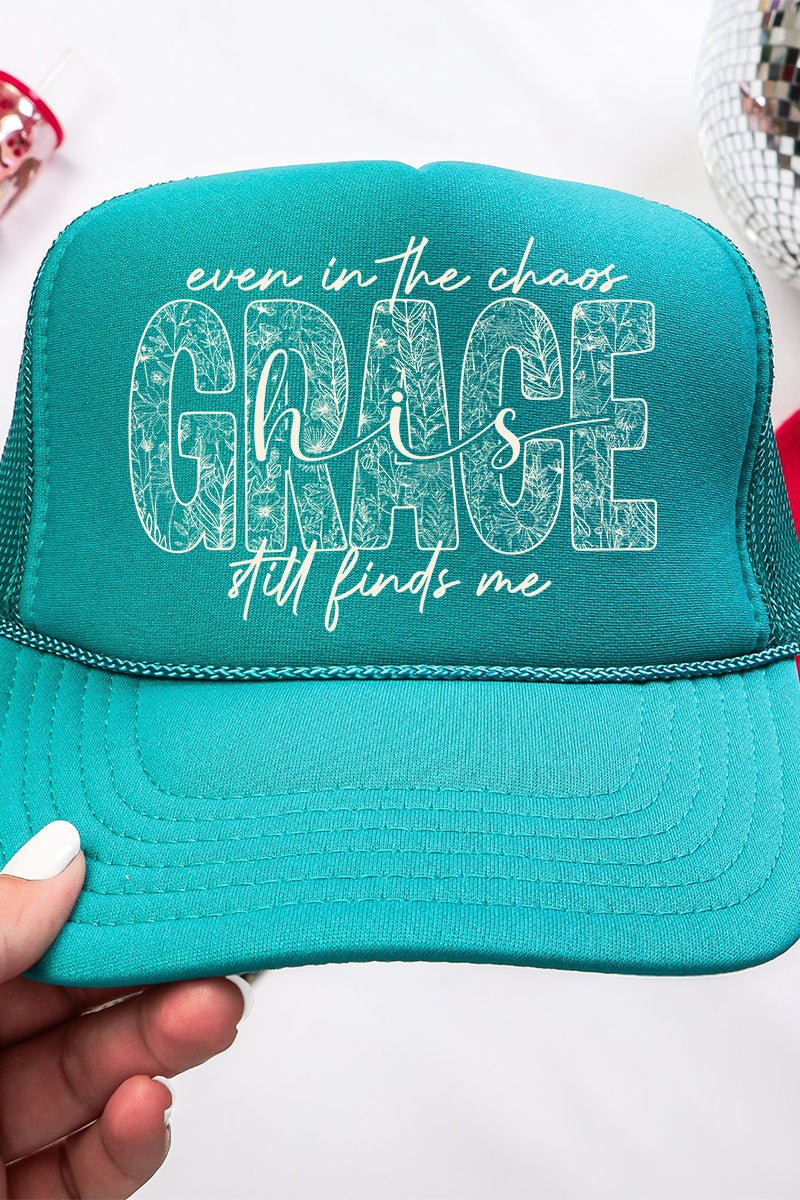 White Grace In Bloom Otto Foam Front Trucker Hat - Wholesale Accessory Market