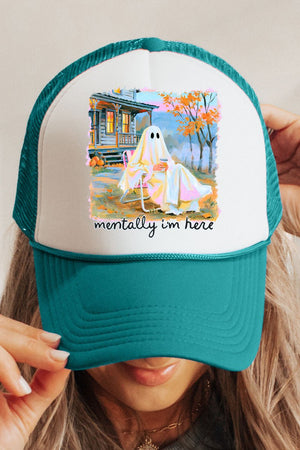 Ghost Mentally I'm Here Otto Foam Front Trucker Hat - Wholesale Accessory Market