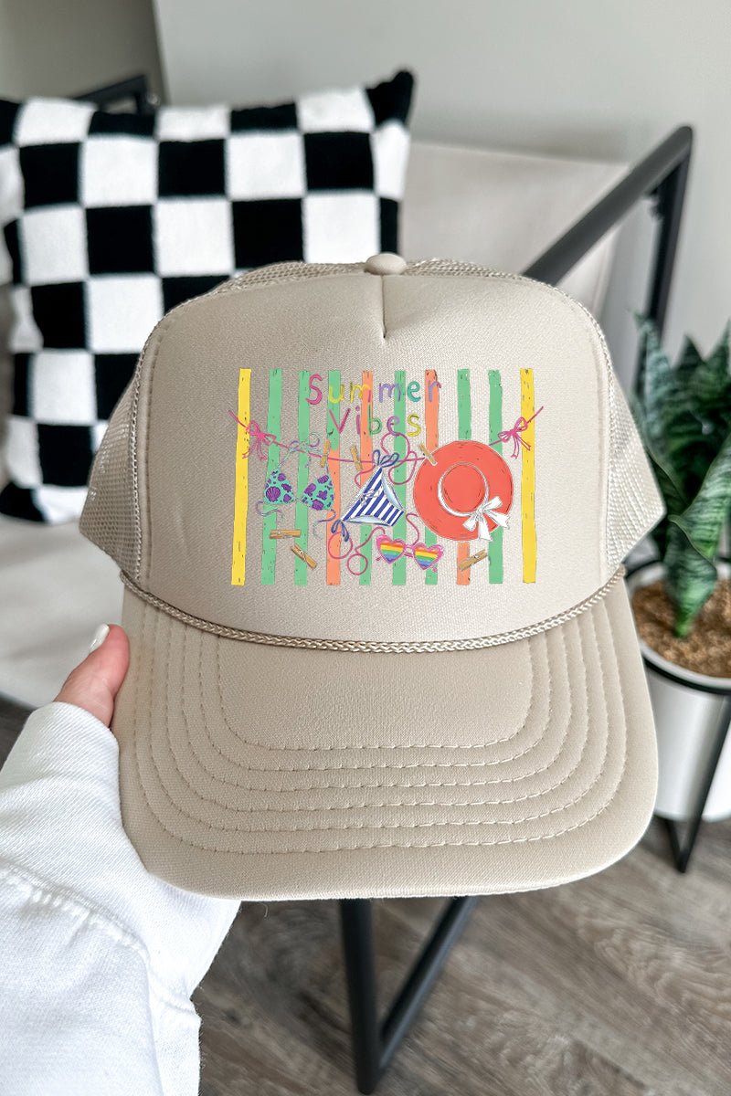 Bikini Summer Vibes Otto Foam Front Trucker Hat - Wholesale Accessory Market