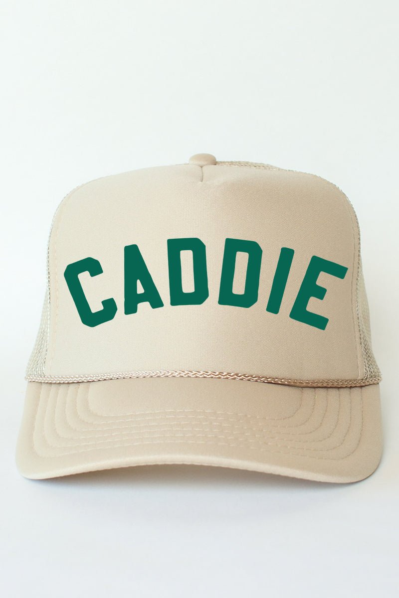 Caddie Otto Khaki Foam Front Trucker Hat - Wholesale Accessory Market